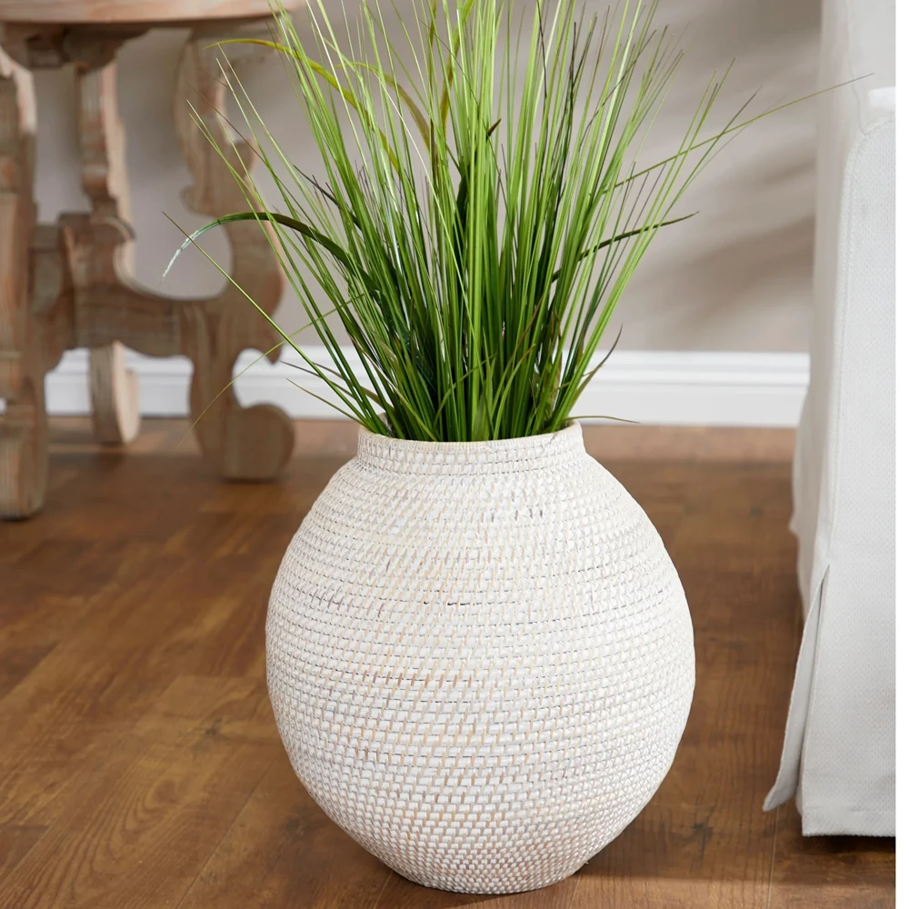 Made in Vietnam Rattan Plant Pot Vase Dried Flower