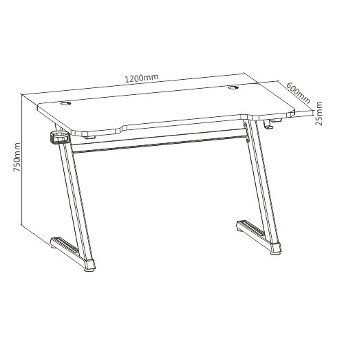 GMD02-2 профессиональный игровой компьютерный стол в форме Z оптовая продажа дешевый современный для ПК