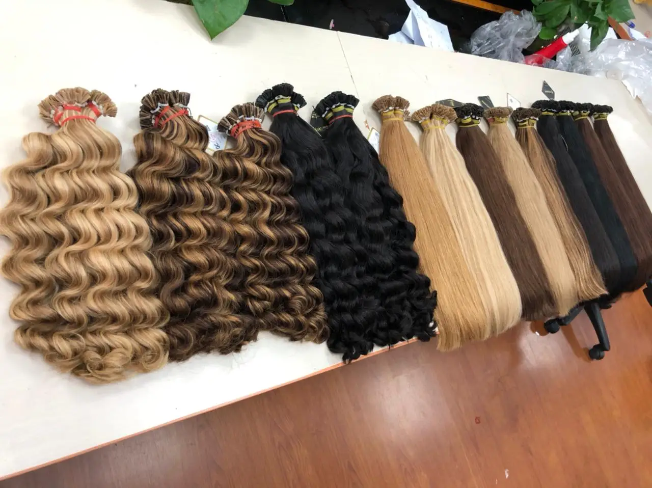 Luxshinehair  Keratin itip bonding natural wavy full ends Brazilian Virgin Human Hair Cuticle Aligned from Laura