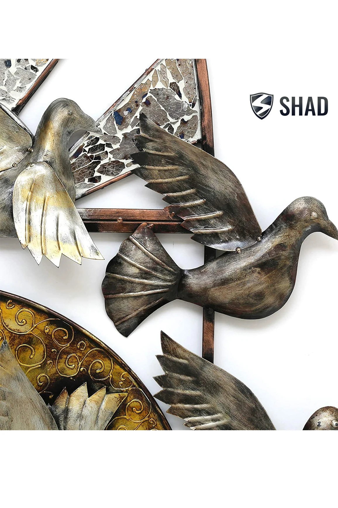  Металлические птицы летающие снаружи окна домашний декор