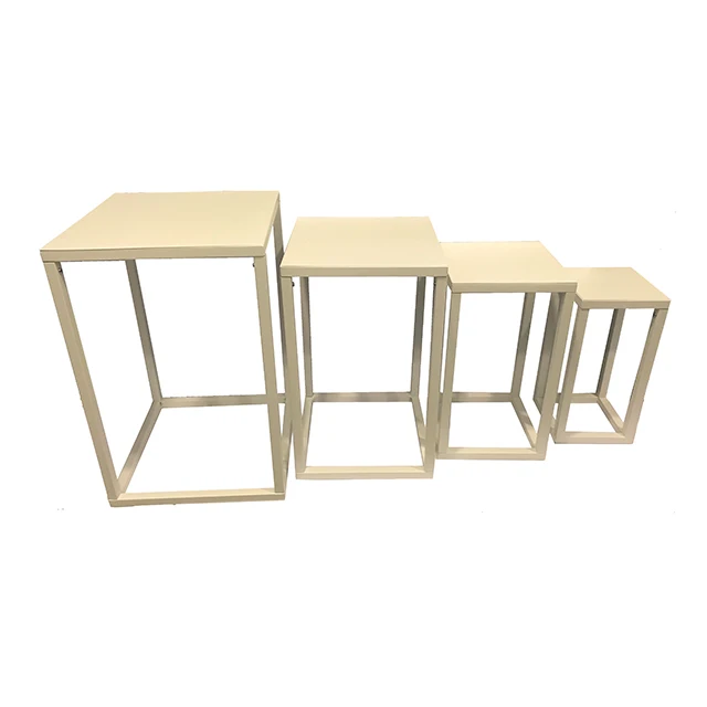 4 pieces metal flower stand