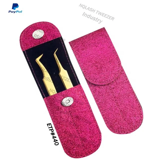 Professional Rainbow Color  Eyebrow Tweezers / Lash Flat Tip Beauty Brow Tweezers   Stainless Steel Custom Logo