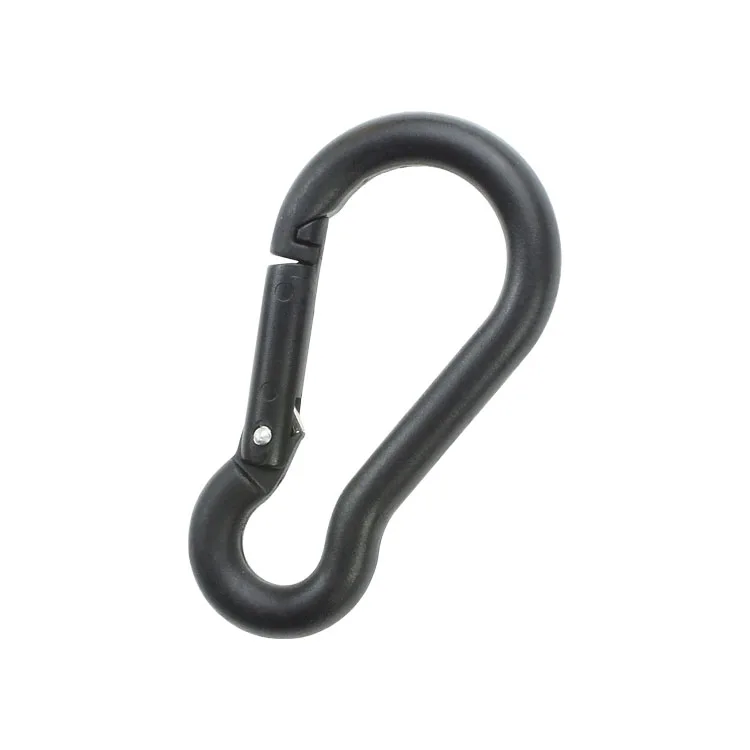 Plastic Articles Key Chain Plastic Carabiner Hook Clasp With Ring AA1/AA2/A19B