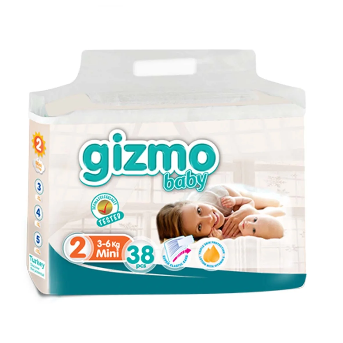 High Quality Disposable Baby Diaper from Turkey GIZMO baby diaper