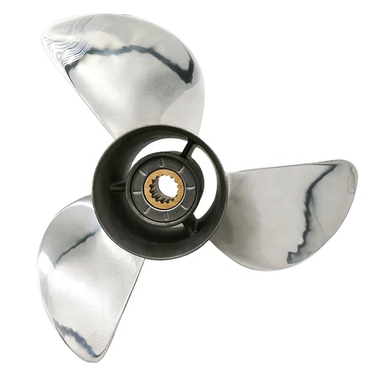 688-45970-03-98 13 x 19 Marine Outboard Propeller Boat for Yamaha Stainless Steel Outboard Propeller 50-130HP