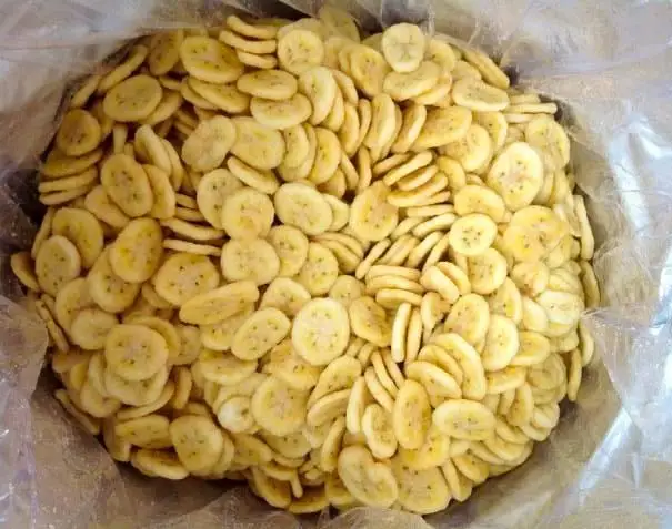 100% natural sweet Fried banana chip