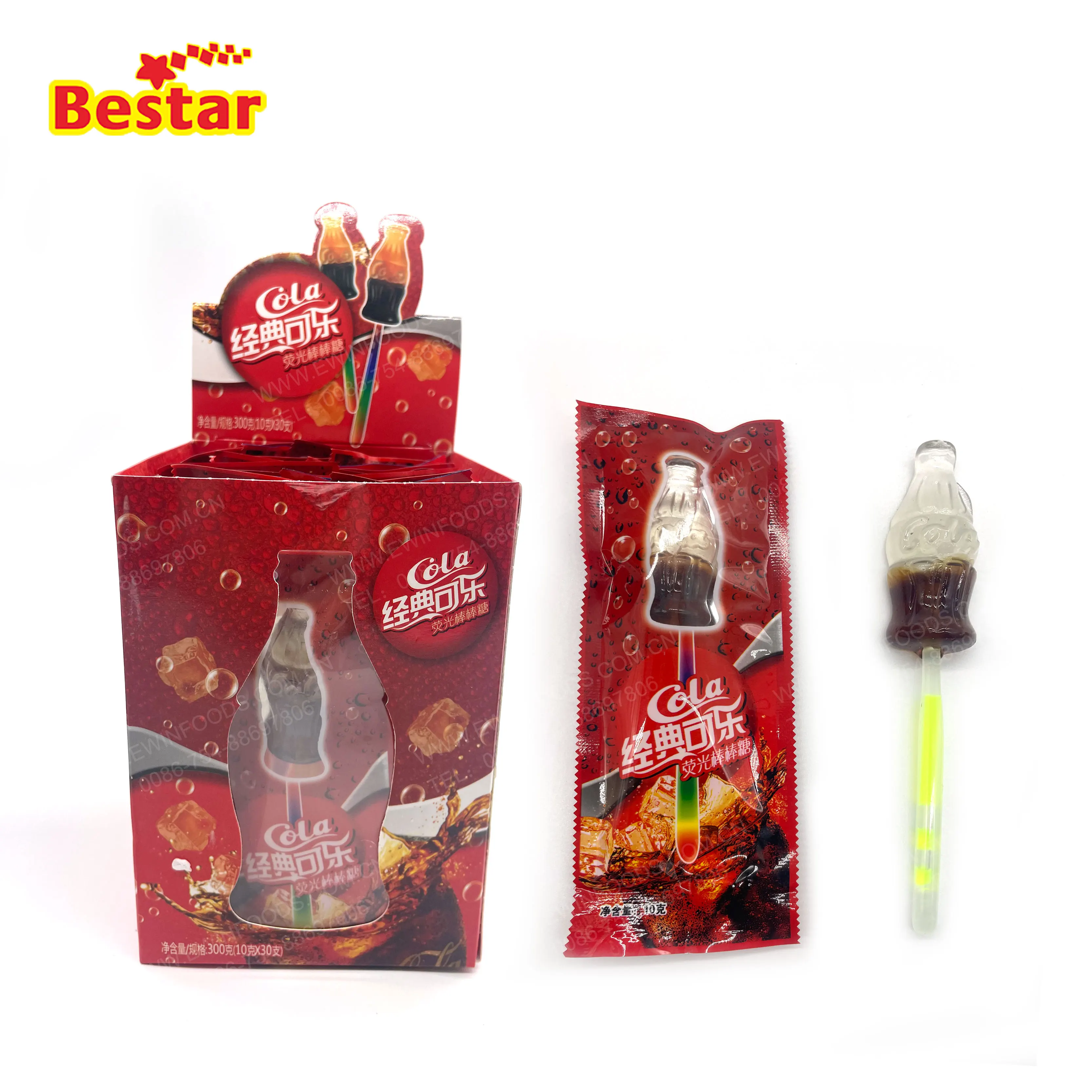 
Factory direct sale cola flavored light lollipop hard candy snack of kids 
