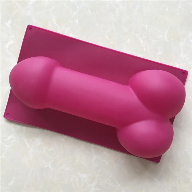 J001 Food grade microwave safe large dildo mould silicone penis silicon cake molds funny cake pan cake baking molds