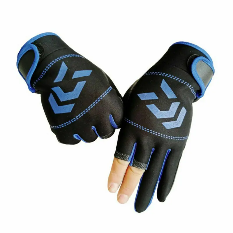 Custom Neoprene Fishing Gloves Hunting Gloves - Protective, 3-Cut Fingers, Anti-slip Waterproof