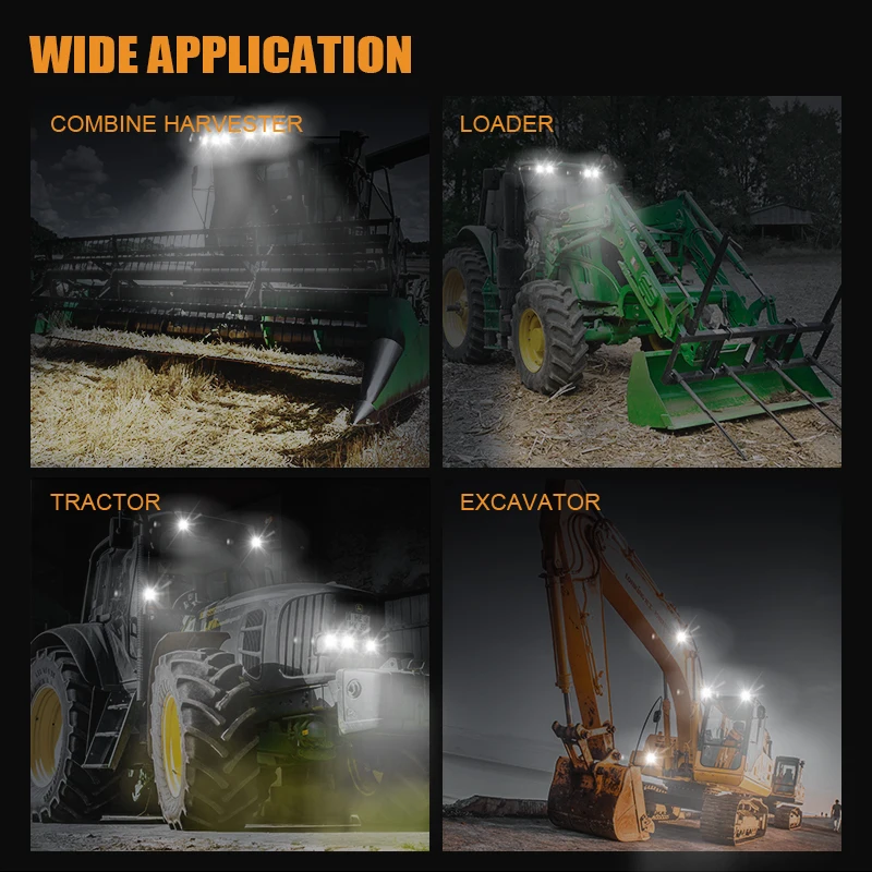 Light Dancer square led work light for truck