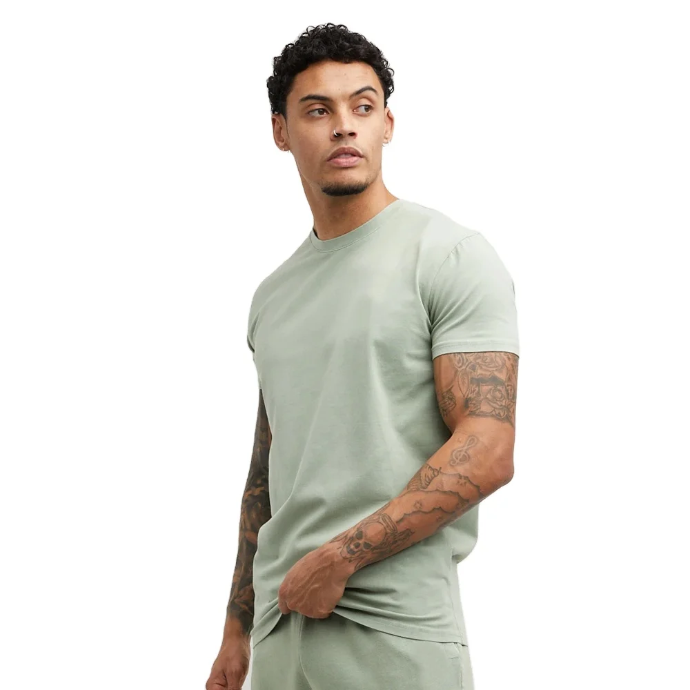 Wholesale Plain Soft Basic White Shirt Mens Tshirt Heavy Thick 100% Cotton 265gsm Many Color Black T Shirts For Men And Unisex