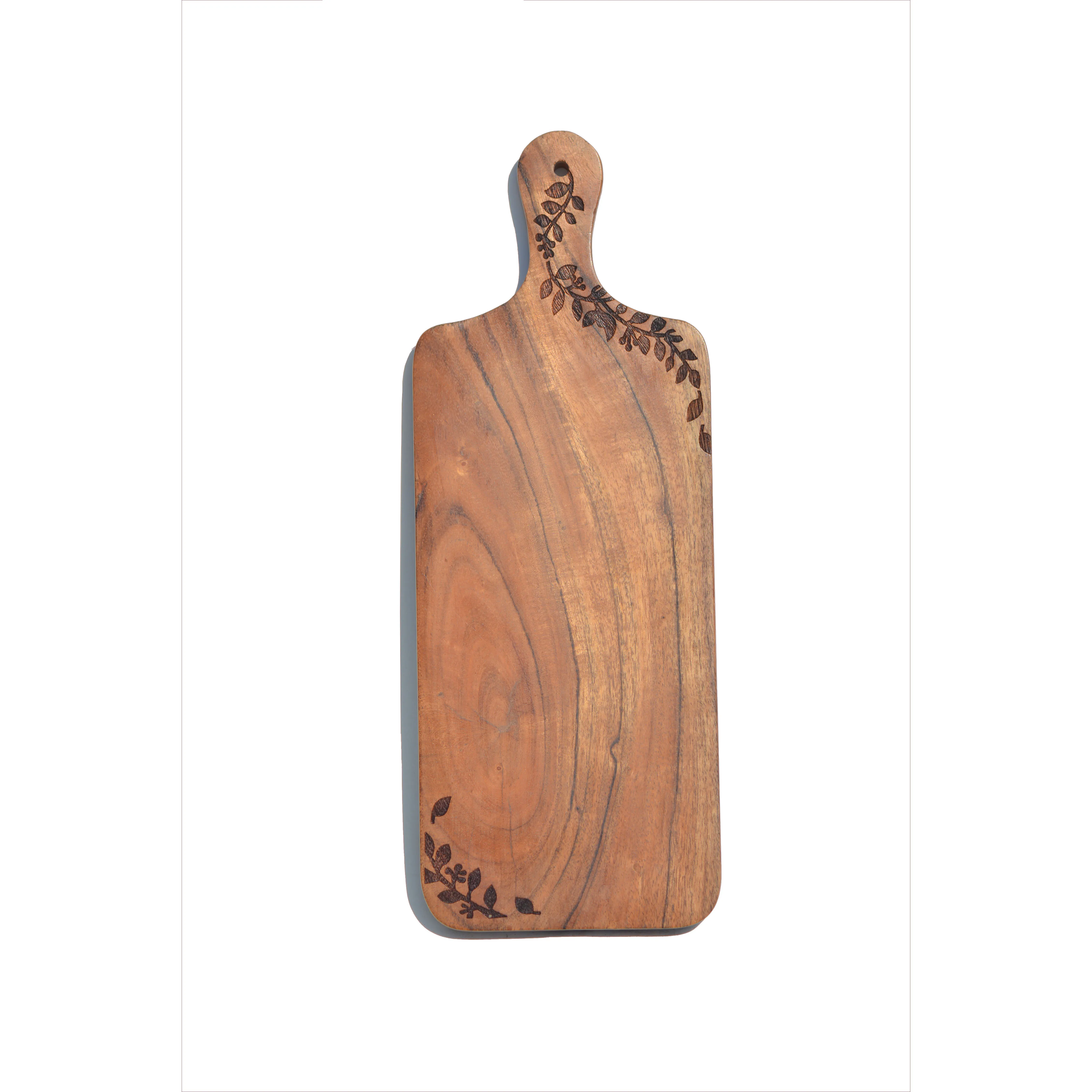 Bulk Cheap Acacia Wood Cutting Board with Handle Kitchen Home Kitchenware Different Design Butcher Chopping Block