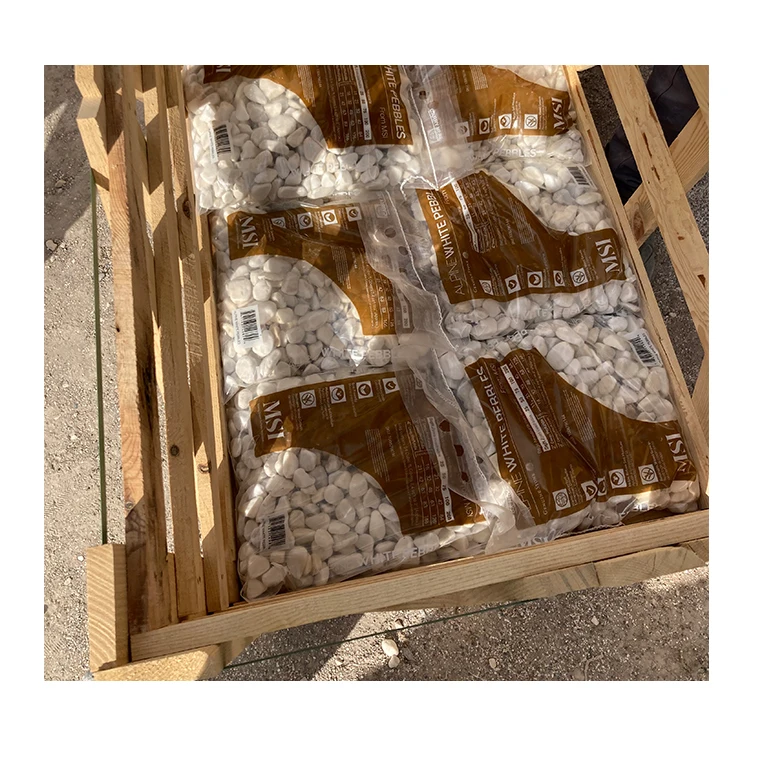 High Quality Natural Polished Gravel Smooth white Color Decorative River Rock Pebble Stones for Garden Landscape Plants Aquarium