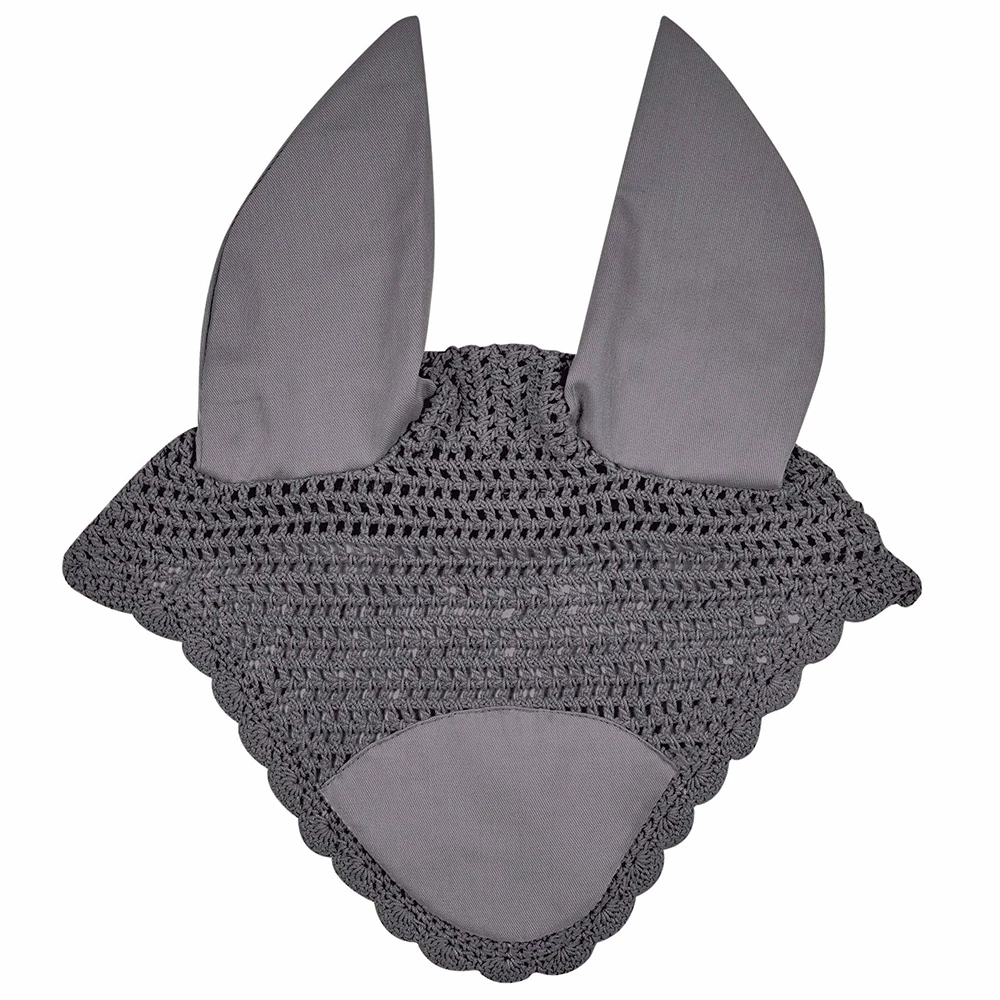 
Gray cheap price soft horse fly veil ear bonnet 