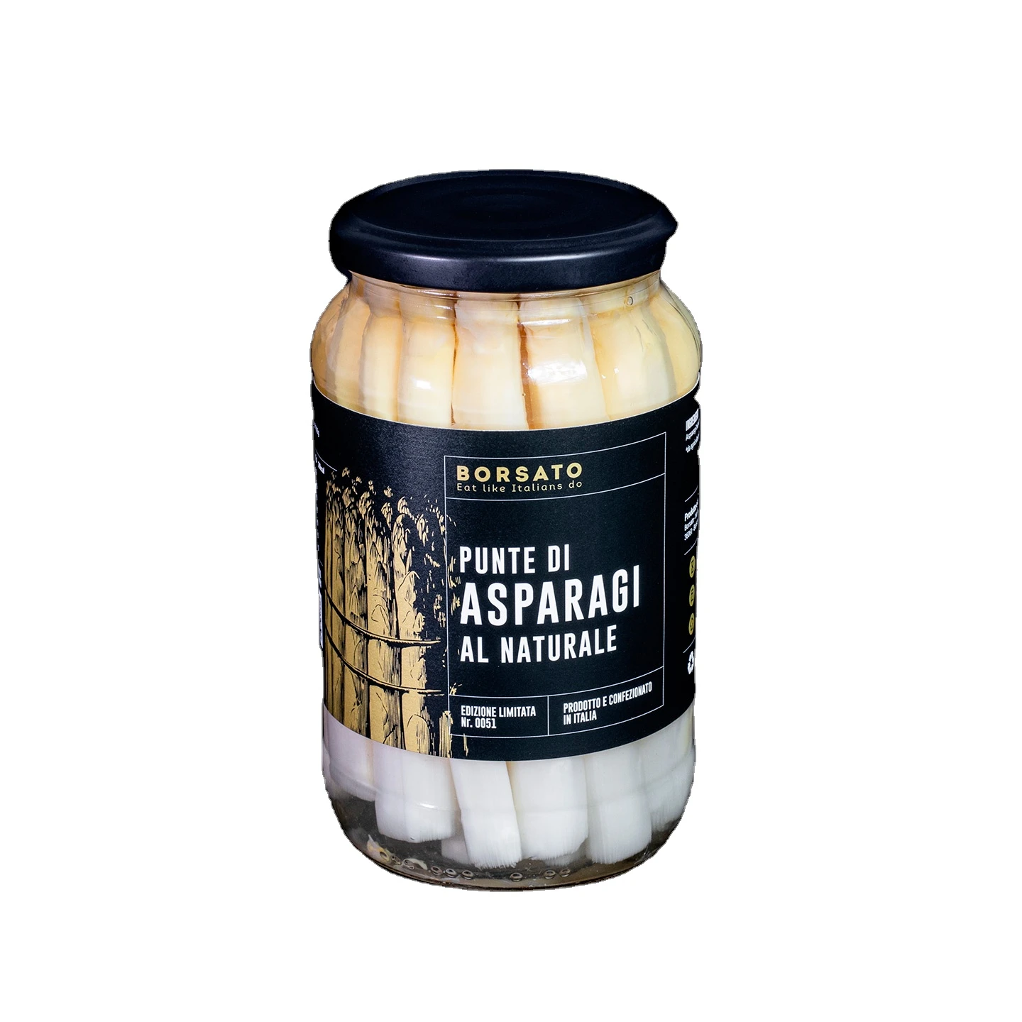 High quality Italian white asparagus tips in brine