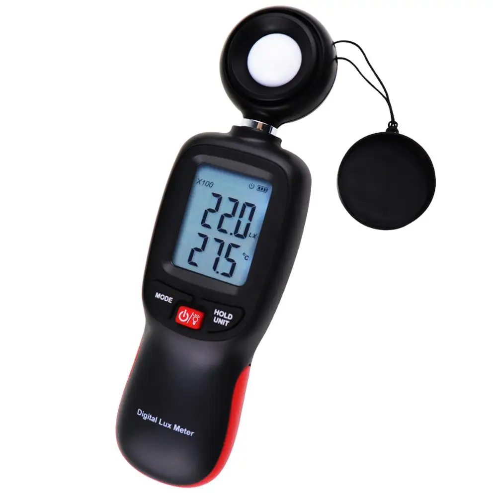 Luxmeter цифровой свет тестер фотометр до 200000 Lux радиометр освещенности ручной измеритель w/термосистор зонд