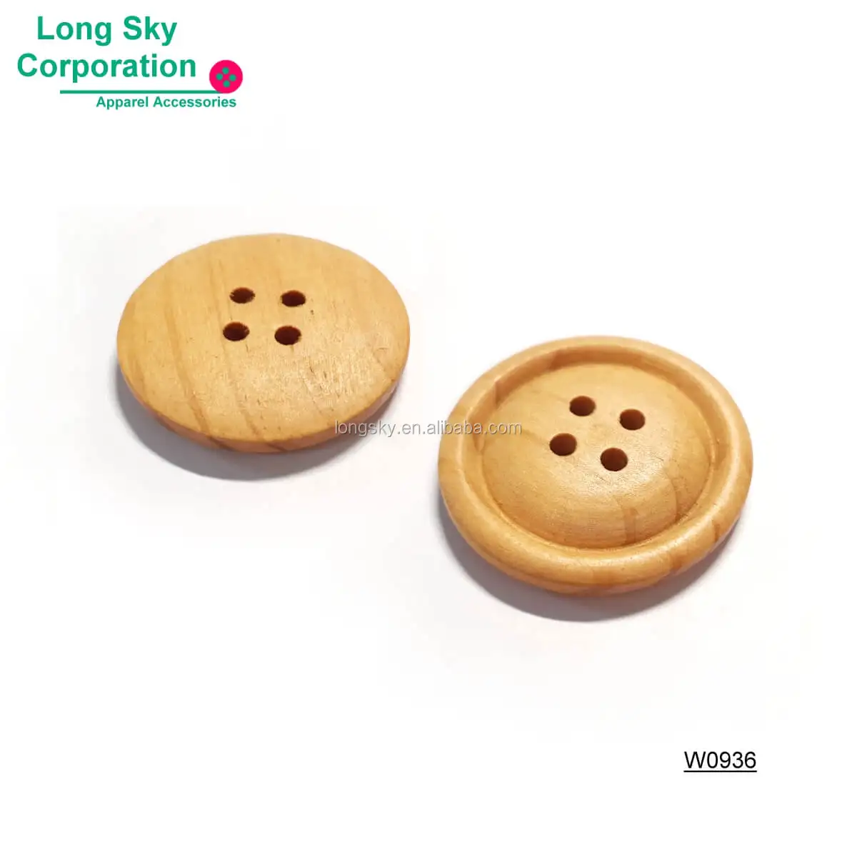 W0936, wood button