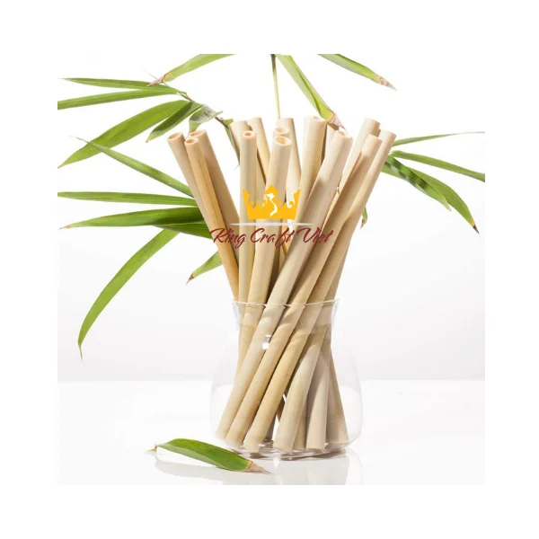 Экологичная бамбуковая соломинка для питья натуральная кухонный инструмент сделанная Вьетнамом FBA Amazon