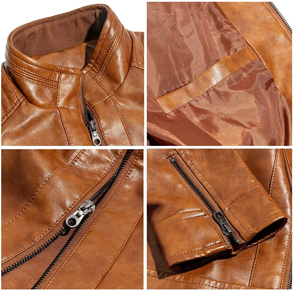 pure leather jacket for mens  new fashion lather jacket pakistan pu leather jacket for male