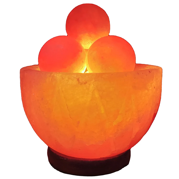 The best highest quality 100% Rock Himalayan natural pink salt now in competitive price  fire bowl with rounded balls