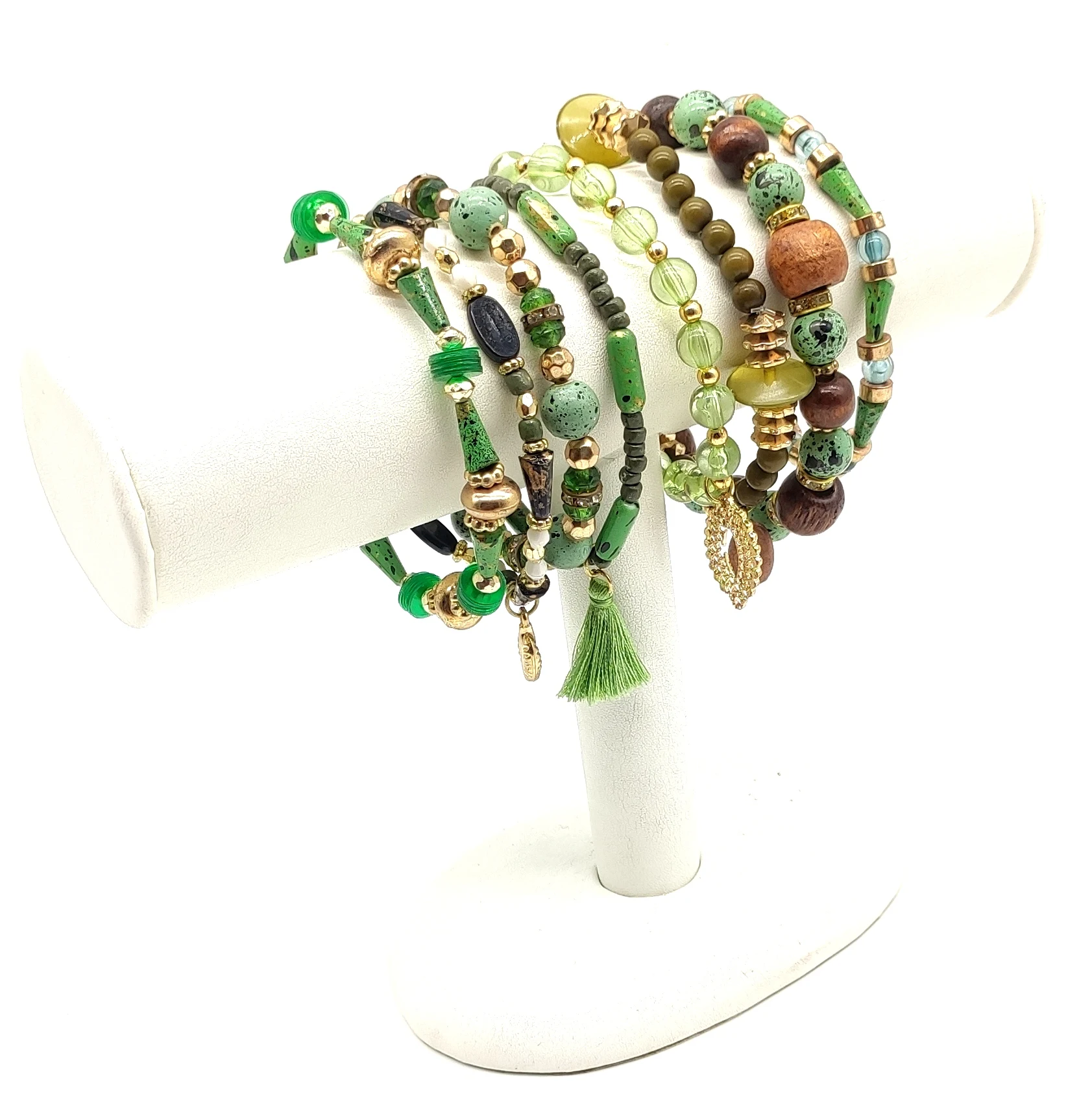 Natural stone crystal gravel bracelet chakra healing chips strand bead bracelets