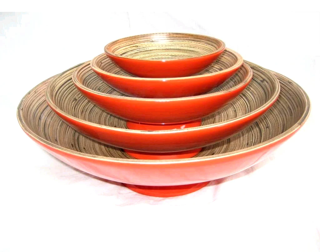 Wholesale Quality Bamboo Bowls form Vietnam / Good Quality Bamboo handicraft Natural wood fruit bowl