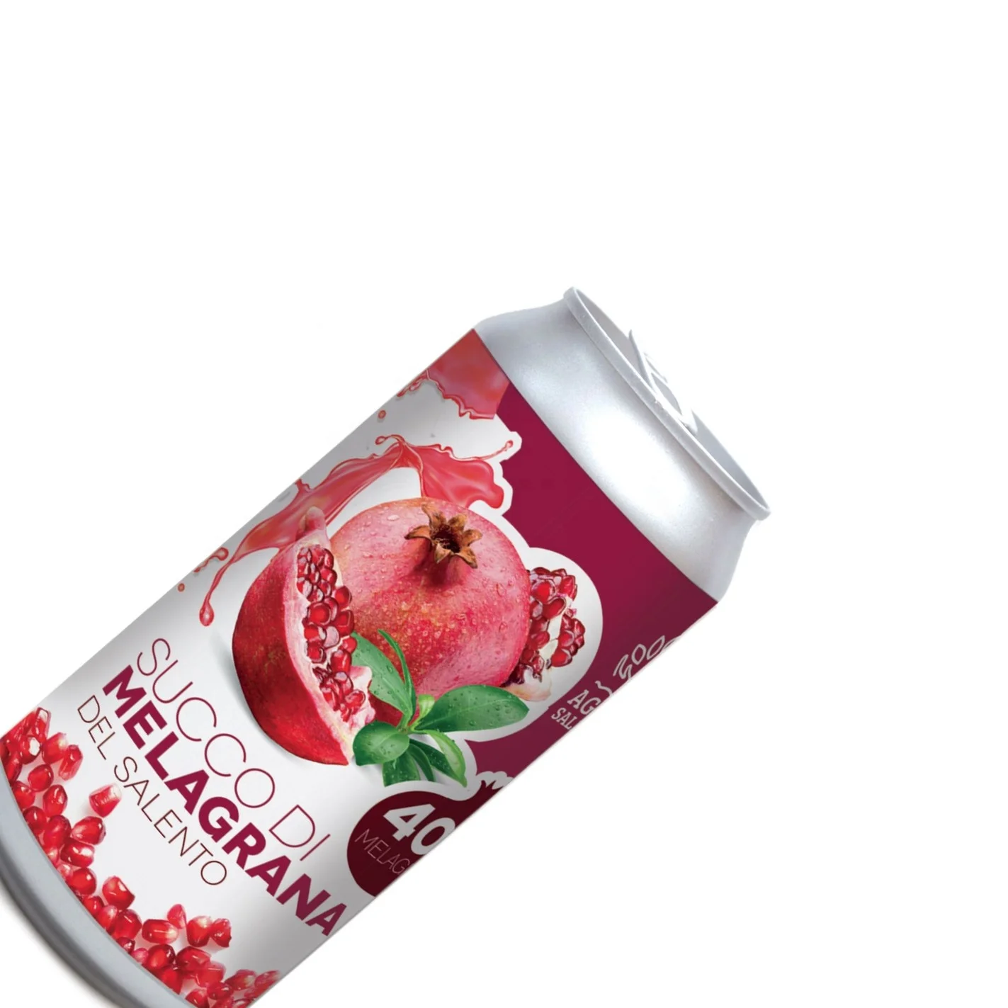 High quality  Italian Pomegranate (40%) Juice natural antioxidant drink 200 ml tin can