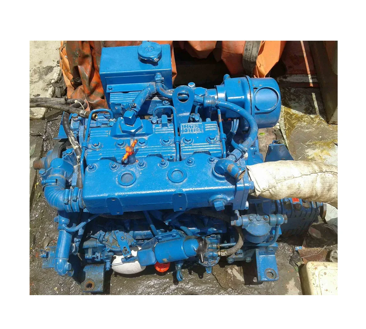 Marine diesel inboard motor Lister Petter LPW3 Lifeboat Engine for sale Made in England Fresh water cooling 3 cylinders engine