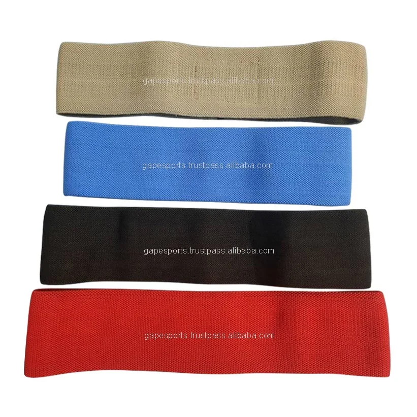 Wholesale OEM Customized Home Exercise 3 Pieces band Set Anti Slip Fitness Bands Physical Therapy Stretching Elastic Hip Band
