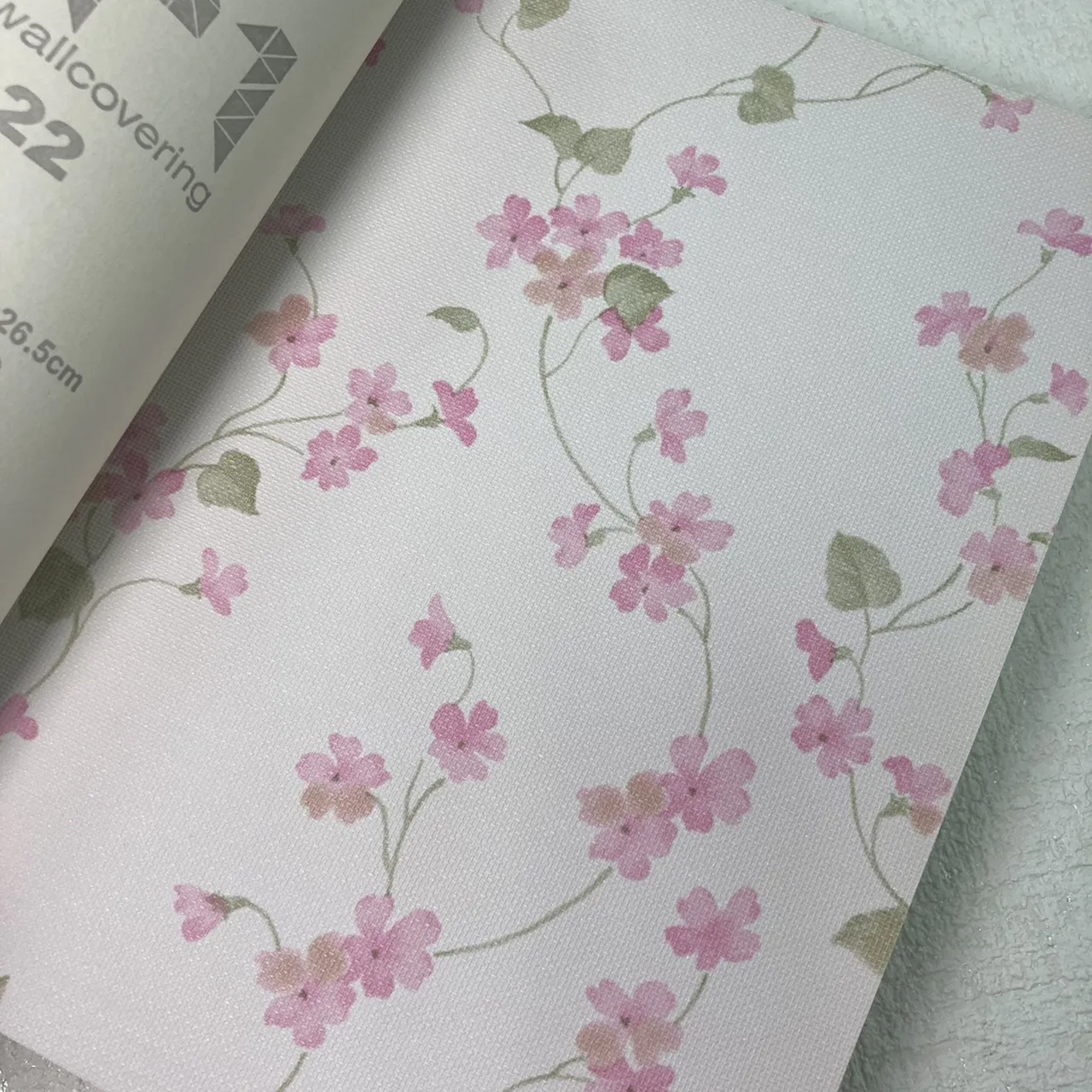 Modern Country Style  Cute Beautiful Flower PVC Wallpaper Kitchen Living Room