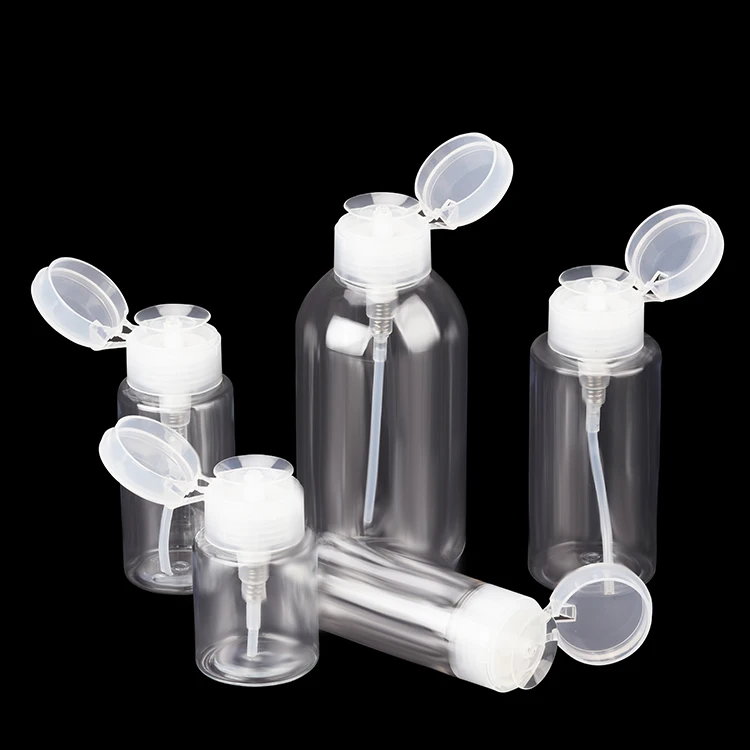 Top Wholesale 200ml Cosmetics Packaging Empty Plastic Screen Printing Screw Cap PET Plastic Flat Shoulder Bottles