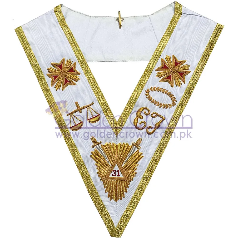 Masonic Regalia Rose Croix 31th Degree Collar - Superior Quality | Masonic Collar Wholesale Supplier