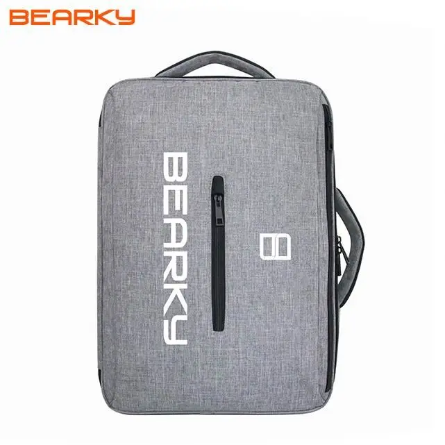 Most popular products Fashion simple Waterproof soft comfortable Lightweight unisex Gray  Travel Laptop Bag