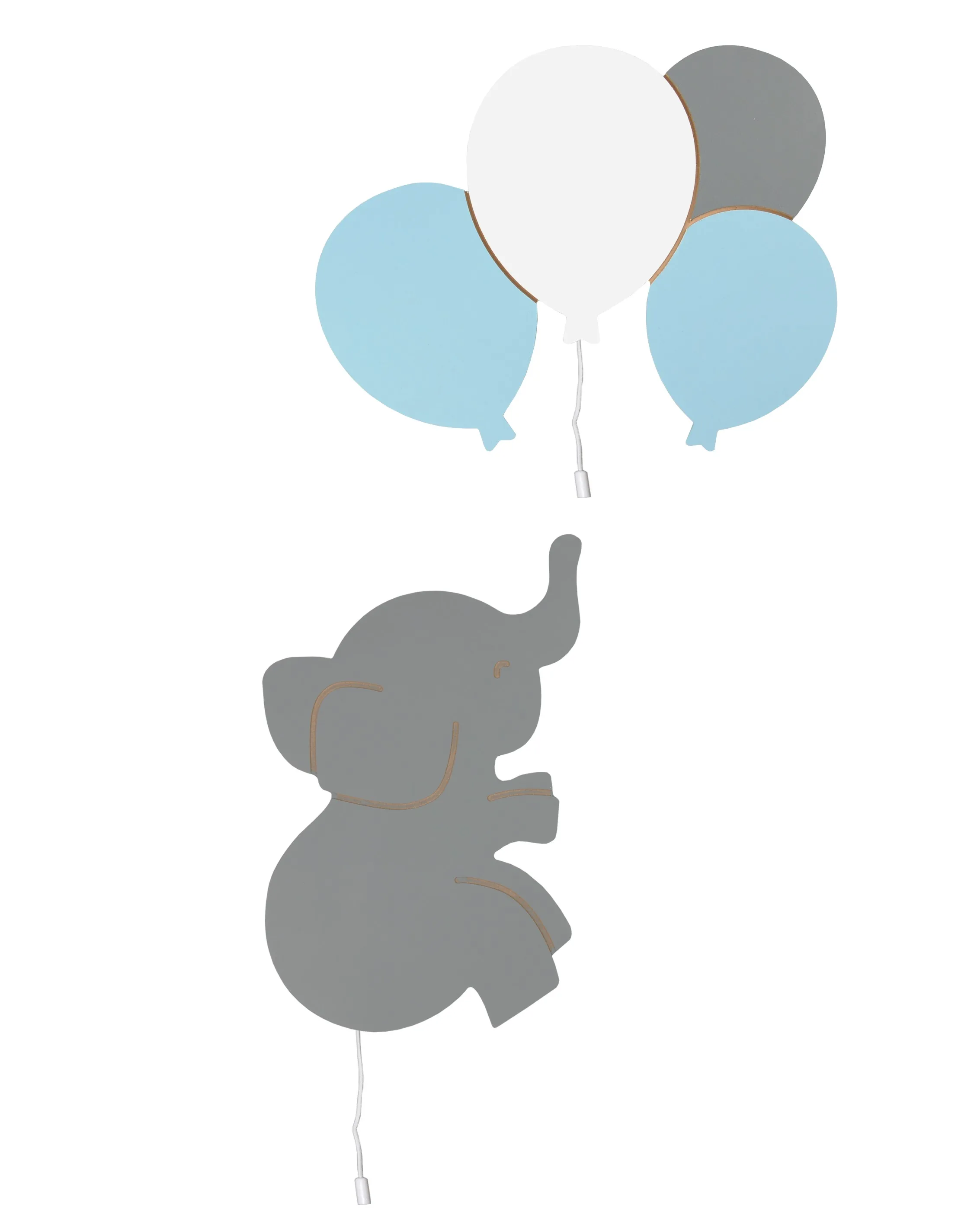 New 2023! Cheapest Version Balloons Over Elephant UV Printed Cheapest Version, Baby Room Decor