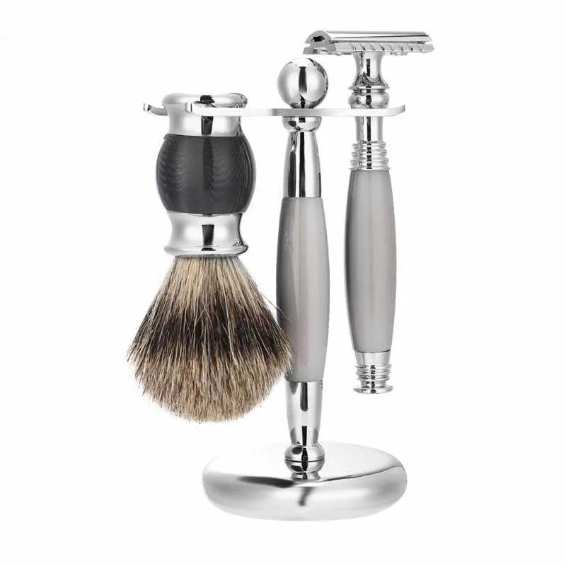 Men Shaving Set Safety Double Edge Manual Shaving Razor Beard grooming Kit