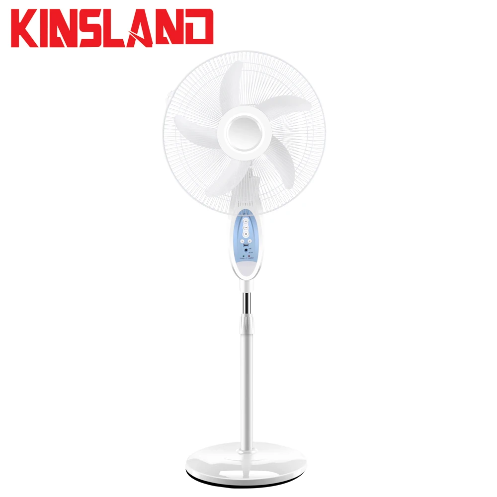 China Summer Modern Commercial 16 Inch Rechargeable Electric Solar Powered Standing Fan with LED Light Portable Manufacturer
