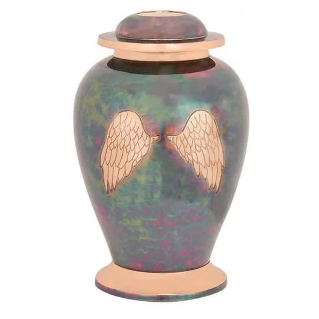  Дизайнерские Темно-зеленые и черные похоронные урны для кремации взрослых зол питомцев эпоксидный дизайн сувенира