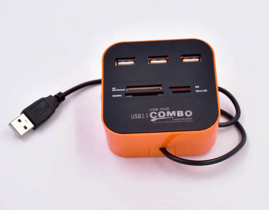 Best selling Cheapest Portable all in one Card reader USB HUB