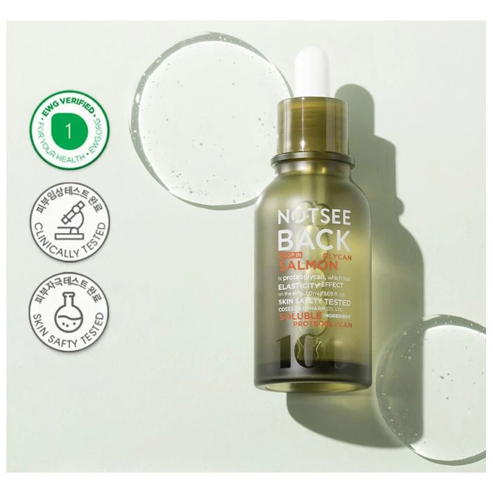 NOTSEEBACK Drop In SERUM 100% Single Ingredient Snail, Salmon, Caviar Collagen 3 Types (50ml 1.69fl oz) Korea
