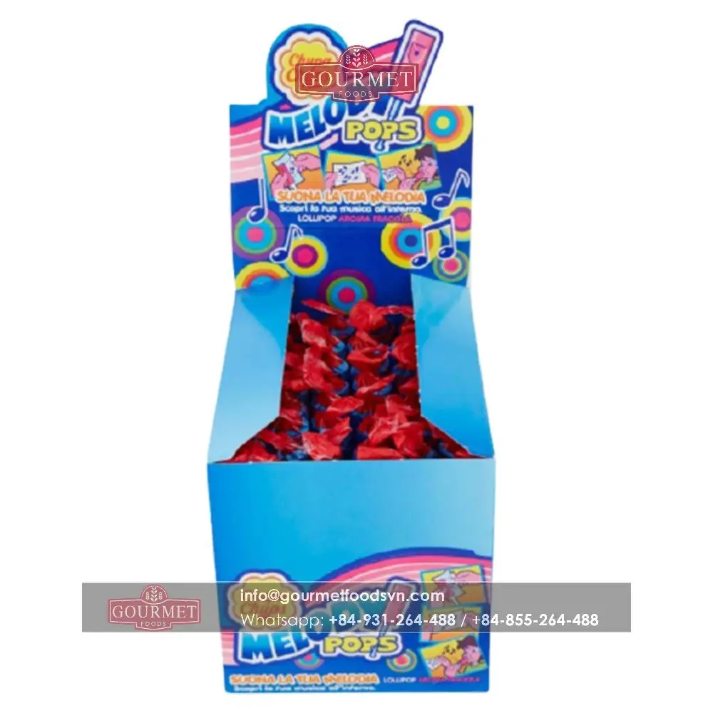 Chupa Chupp Melody Lollipops Strawberry 60G / Wholesale Chupa Chupp Lollipop Candy