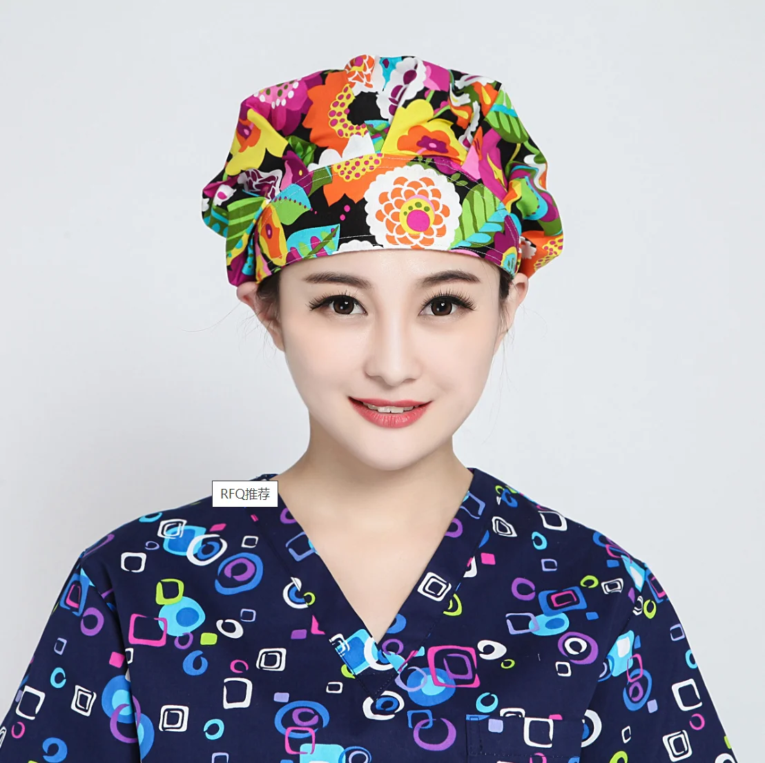 OEM service Fashionable wholesale Prodigy Modern Expandable-Scrub Hat Hospital Uniforms Nurse work wear medical scrubs