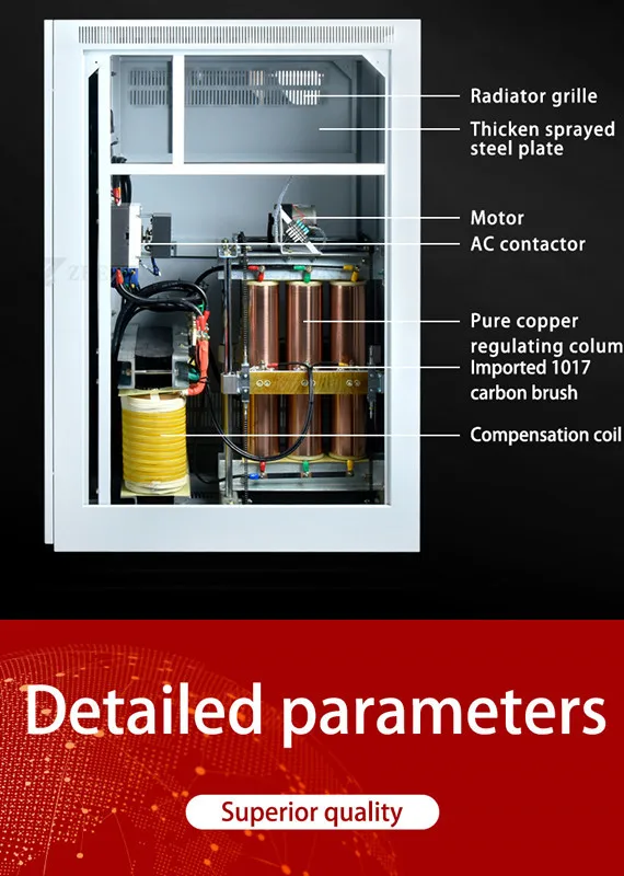 100KVA 220V 380V factory price 3 phase servo voltage regulator 100KVA 220V voltage stabilizer