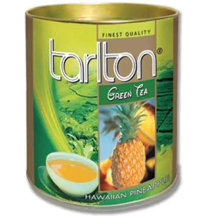 
Tarlton Hawaiian Pineapple Green Tea by Venture Tea, Sri Lanka // in Paper Canister - Boost Immunity //Private Label Available 
