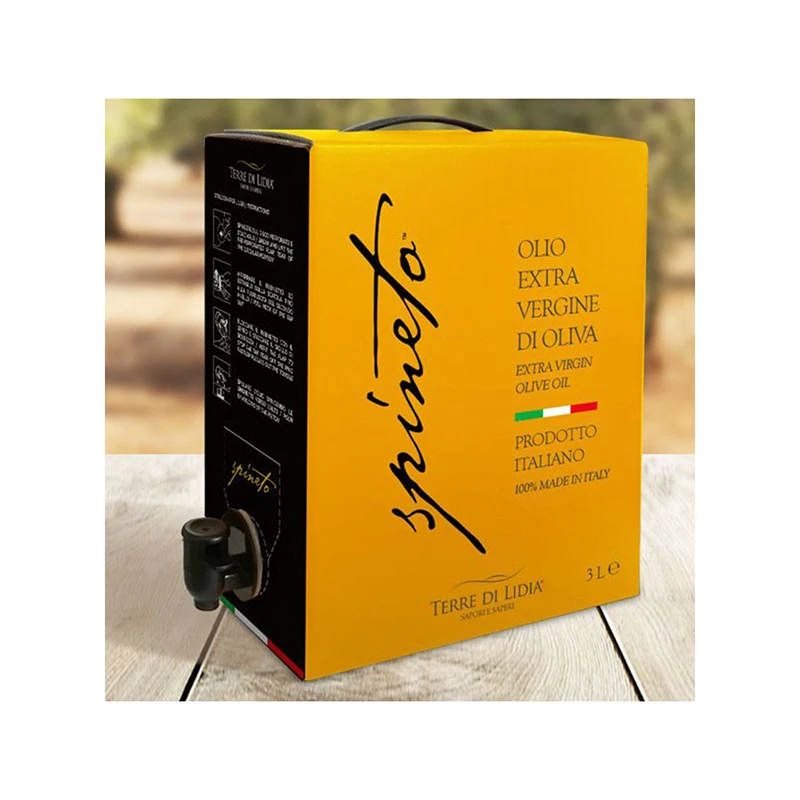 Organic 100% Italian Extra Virgin Olive Oil Bag in box Spineto 3 L Supplier