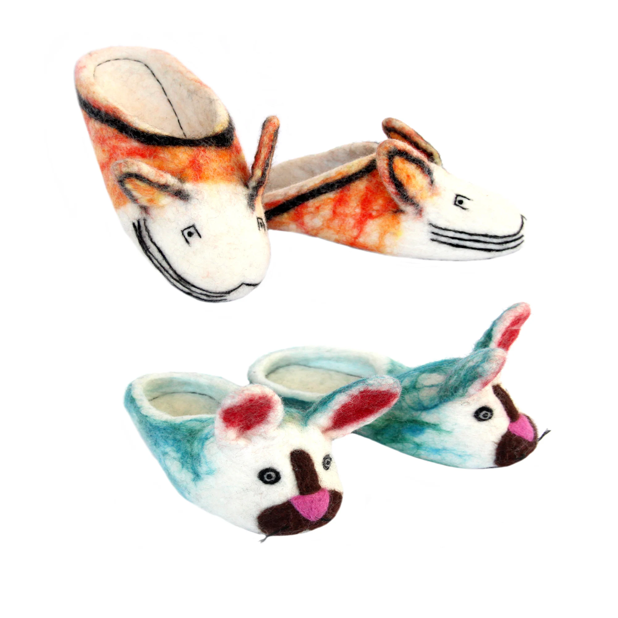 Handmade Felt Baby Shoes / Slippers (indoor)