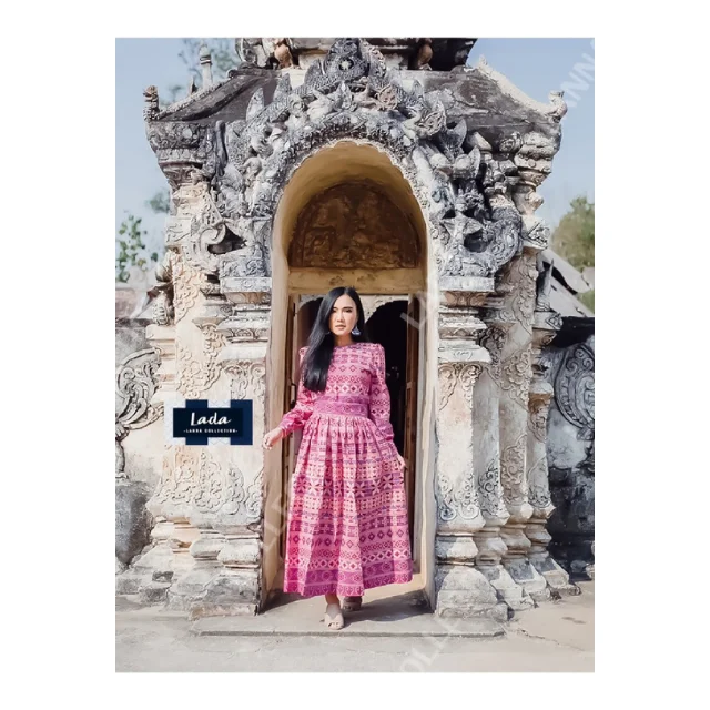 Best Seller Thai Casual Womens Dresses Premium Products Hand Made By Lada Lanna Collection 022 Arkha set
