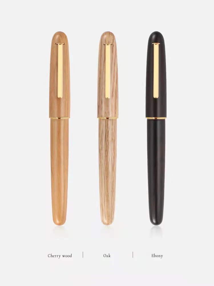 Jinhao 9036 0 7 мм уникальная деревянная перьевая ручка хорошего качества винтажная стальная Золотая клипса бизнес-школа письменная