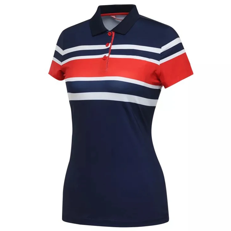 Fashionable Custom logo Comfortable size Women polo shirts
