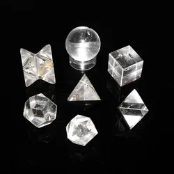 Wholesale Clear Crystal Quartz 7 Pieces sacred Geometry Set Buy From  Online Orgone Export