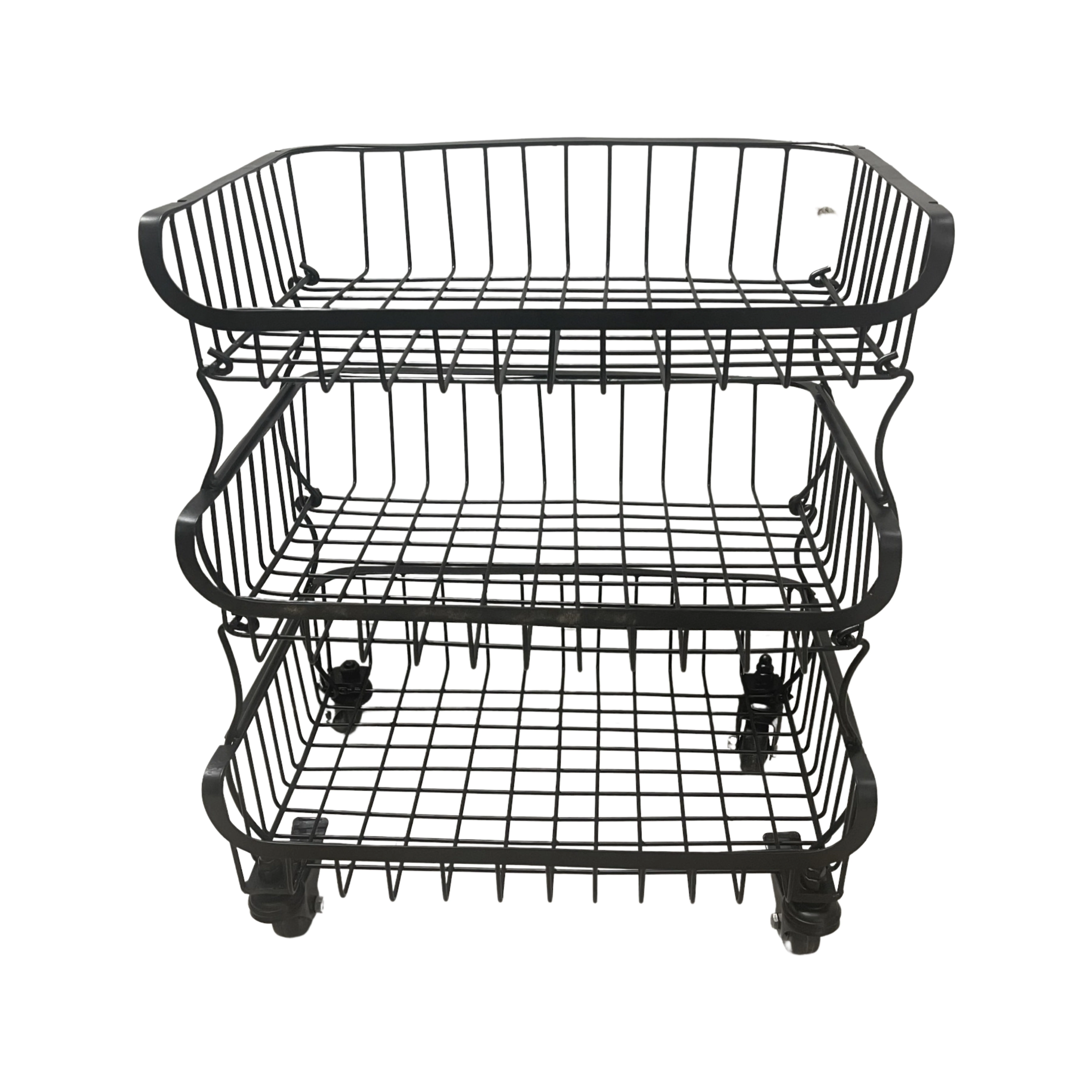 Hot Sale Product 3 Tier Fruit Basket Stand For Kitchen Dining and fruit basket Movable and adjustable